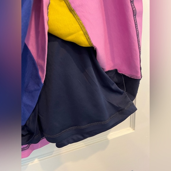 Boden Alice Colorblock Dress in Blue, Pink, and Yellow, size 6R - Picture 6 of 8